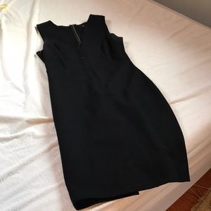Black zip up dress